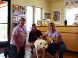 Mary, Stephanie and Laura at Best Friends Welcome Center