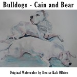 Cain/Bear Watercolor by Denise Kali OBrien